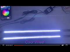 Universal ABS Car Interior LED Lights Waterproof 56CM Car Flash Strobe Light Knight Rider Scanner Li