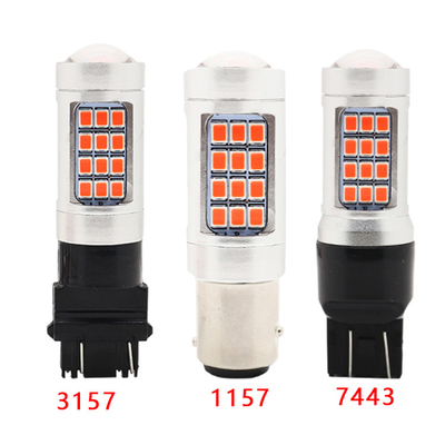 Custom Universal Car Turn Signal Lights 2835 Reversing Headlight Three Times Flashing Bulb