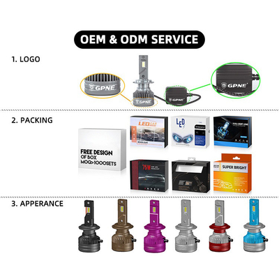 O3 12V 55W 12000 Lumen Automotive LED Headlight H1 H3 H4 H7 H11 9005 9006 D2H Led Headlight Bulb
