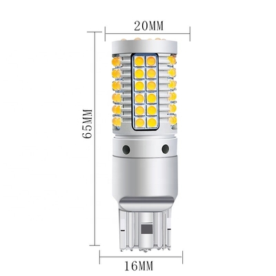Buy 69smd Ba15s Auto Led Turn Signal Lights 23w Canbus 7440 3030 online manufacture