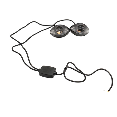 Custom 300LM 6000K Motorcycle LED Headlights Hawk Eye Lights  10SMD