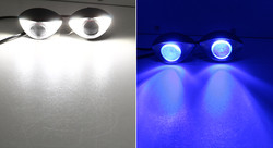 Custom 300LM 6000K Motorcycle LED Headlights Hawk Eye Lights  10SMD