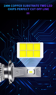 2 Sides H7 LED Bulb 180W 360 Degree Luminescence Super Bright Car Headlights H4 H11 HB3 9005 S2 Auto Led Headlight Bulb