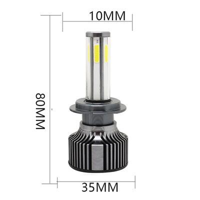 N6 Cars H4 Led Headlight 6 Side Highlight Modified H11 Headlight Bulb