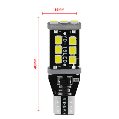 W6W WY16W 15 SMD Automotive LED Headlight 2835 Stop Light T15 Car Led Light