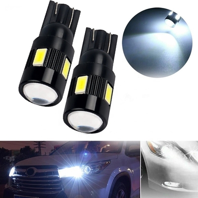 T10 5630 6 SMD Nonpolarity Led Car Side Light Bulbs Modified LED Bulb DC 12V