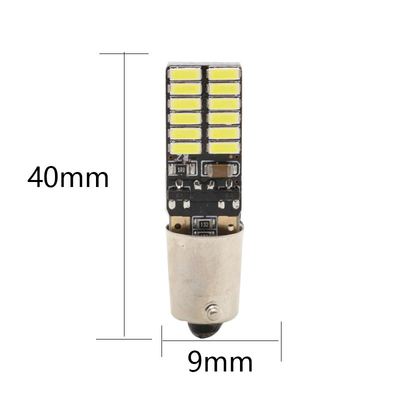 BA9S 4014 24SMD Automotive LED Light Bulbs Width Led Indicator Light 12V
