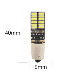 BA9S 4014 24SMD Automotive LED Light Bulbs Width Led Indicator Light 12V
