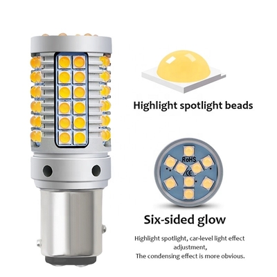 69smd Ba15s Auto Led Turn Signal Lights 23w Canbus 7440 3030