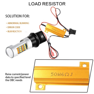 Led Turn Signal Lights 2835 42SMD Double Color 7440 T20 CANBUS To Prevent The Stroboscopic