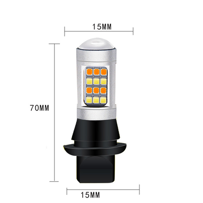 Led Turn Signal Lights 2835 42SMD Double Color 7440 T20 CANBUS To Prevent The Stroboscopic