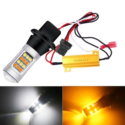 2835 42SMD Double Color Led Brake Light Turn Signal 7440 T20  CANBUS To Prevent The Stroboscopic