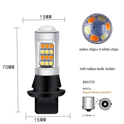 2835 42SMD Double Color Led Brake Light Turn Signal 7440 T20  CANBUS To Prevent The Stroboscopic
