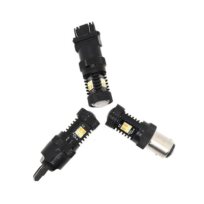 Dual Color White Yellow 12V Switchback LED Brake Turn Signal Lights 1157 3157 7443 3030 16SMD