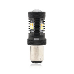 Dual Color White Yellow 12V Switchback LED Brake Turn Signal Lights 1157 3157 7443 3030 16SMD