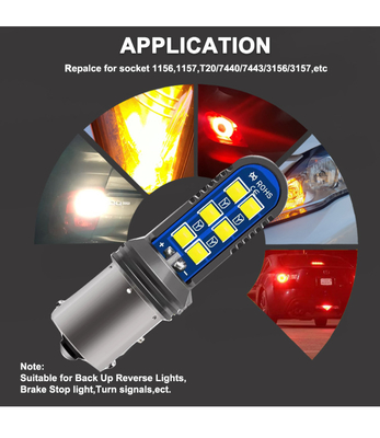 5w Universal Led Tail Light Turn Signal Mini Headlamps 12SMD