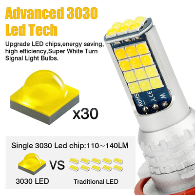High Power Universal Automobile Fog Lights Two Color Light H11 9006 881 H3 H8 H7 3030