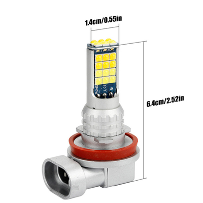 High Power Universal Automobile Fog Lights Two Color Light H11 9006 881 H3 H8 H7 3030