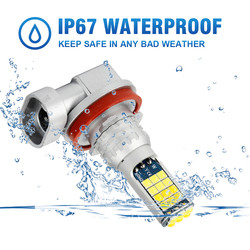 High Power Universal Automobile Fog Lights Two Color Light H11 9006 881 H3 H8 H7 3030