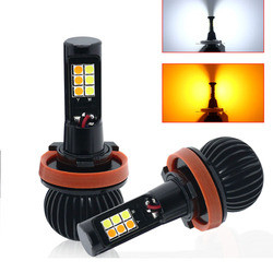 H1 H3 H4 H7 H8 H11 9006 880 Led Flash Light Bulb Two Color Universal Led Fog Lights