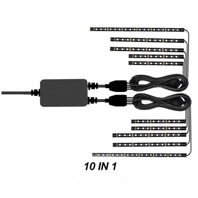 Motorcycle Rgb Led Car Kit Under Dash Decorate Atmosphere Neon With APP Wireless