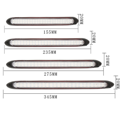 Universal Waterproof Vehicle Daytime Running Lights LED Sequential Flowing Scan  2835 34.5CM