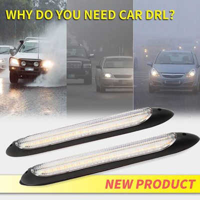 Universal Waterproof Vehicle Daytime Running Lights LED Sequential Flowing Scan  2835 34.5CM