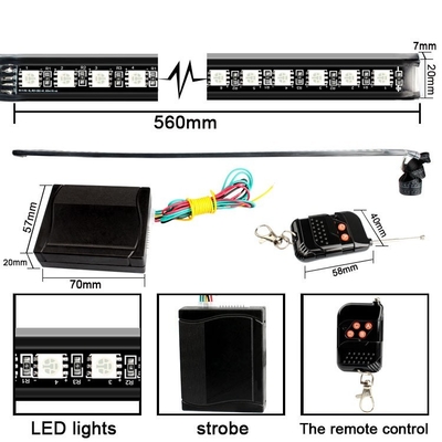 DC12V Waterproof SMD5050 Kitt Car Light Bar With Remote Control