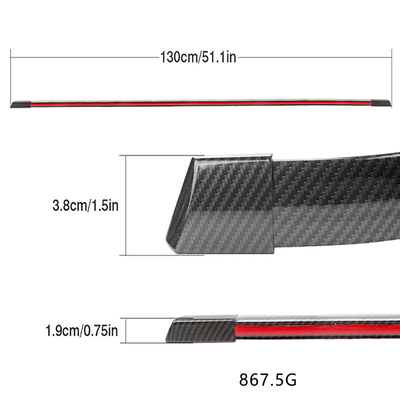 IP65 Waterproof Automotive Led Brake Light Strips 2835 Carbon Fiber