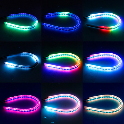 Neon Waterproof Switchback Auto Daytime Running Lights RGB APP Control DRL 12 volt