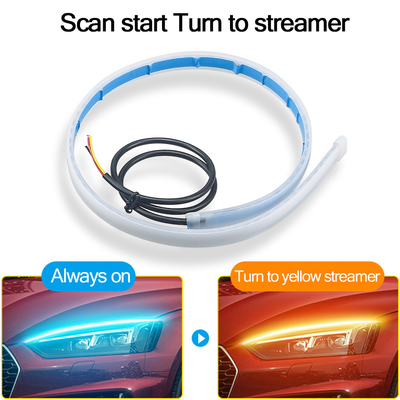 30cm 45cm 60cm Daytime Car Headlight LED Tube Strip Brake Flow Guide Light 2pcs