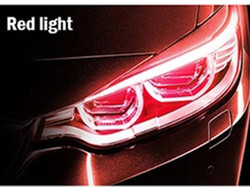 30cm 45cm 60cm Daytime Car Headlight LED Tube Strip Brake Flow Guide Light 2pcs