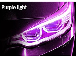 30cm 45cm 60cm Daytime Car Headlight LED Tube Strip Brake Flow Guide Light 2pcs