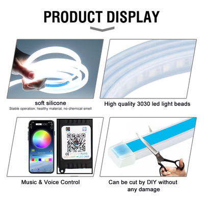 2pcs 30/45/60cm RGBLED Day Time Running Light Slim Sequential Flexible Led Turn Signal Strip