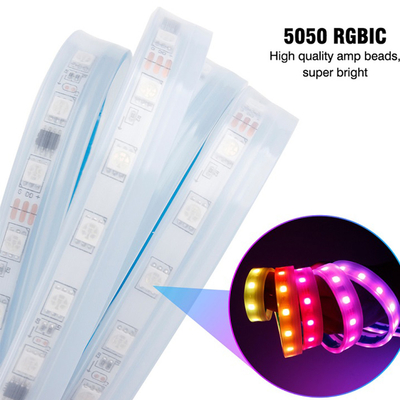 2pcs 30/45/60cm RGBLED Day Time Running Light Slim Sequential Flexible Led Turn Signal Strip