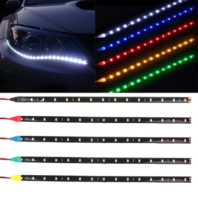 30cm Car Headlight LED Tube Strip 3528 Patch Emergency Warning Light
