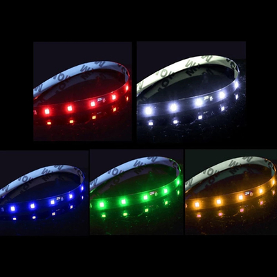 30cm Car Headlight LED Tube Strip 3528 Patch Emergency Warning Light