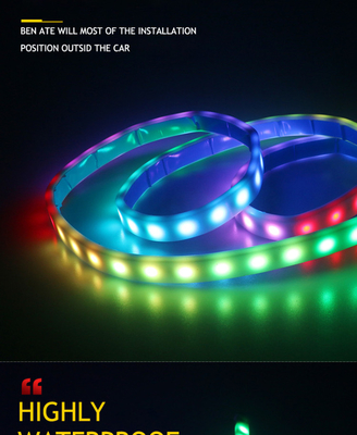 Streamer Waterproof Car Headlight Led Tube Strip Emergency Car Door Warning Light 1.2m/1.5m