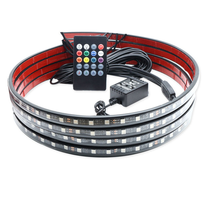 Colorful Voice Control Ambience Car Headlight Led Strip Decorative RF Rgb 5050