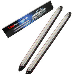Drl Emergency Warning Car Headlight Led Tube Two Color Streamer Turn Signal