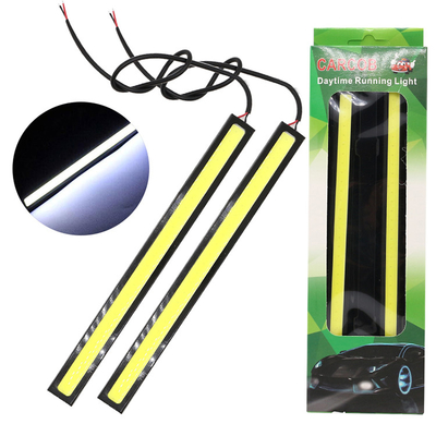 Daytime Drl Led Headlight Emergency Warning Car Running Cob Strip Light