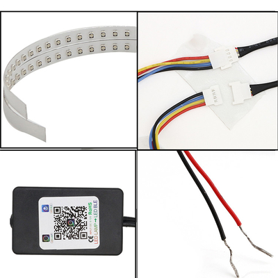 IP 67 LED Car Ambient Lights APP Control Headlight Angel Eye Kits 360 Degree SMD Demon Halo Rings Kit