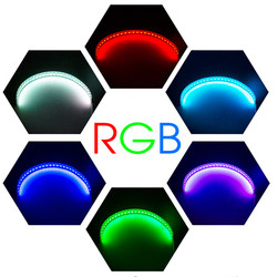 IP 67 LED Car Ambient Lights APP Control Headlight Angel Eye Kits 360 Degree SMD Demon Halo Rings Kit