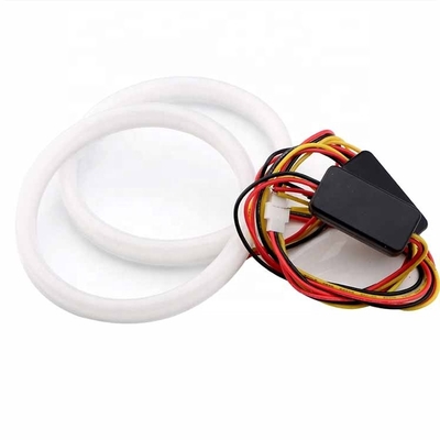 4014 LED Car Ambient Lights 60mm DRL Running Light Dual Color  Led Angel Eyes Kit
