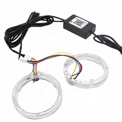 DRL RGB Halo Rings Car Interior Led Ambient Lights CCFL Angel Devil Eyes 80mm 95mm 105mm 110mm