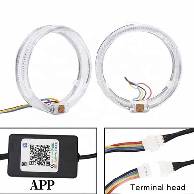 DRL RGB Halo Rings Car Interior Led Ambient Lights CCFL Angel Devil Eyes 80mm 95mm 105mm 110mm