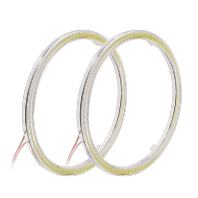 Motorcycle DRL LED Car Ambient Lights Fog Lamp COB 60mm 70mm 80mm 90mm 100mm 110mm