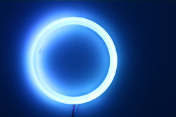 Cotton Light Cob Led Angel Eyes Car Headlight Aperture 70MM RED BLUE Fog Lamp 12-18V 60MM 80MM