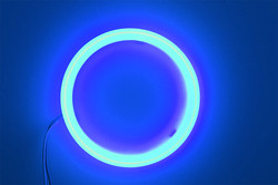 Cotton Light Cob Led Angel Eyes Car Headlight Aperture 70MM RED BLUE Fog Lamp 12-18V 60MM 80MM