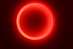 Cotton Light Cob Led Angel Eyes Car Headlight Aperture 70MM RED BLUE Fog Lamp 12-18V 60MM 80MM